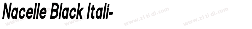 Nacelle Black Itali字体转换